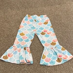 Mermaid Scale Flare Pants